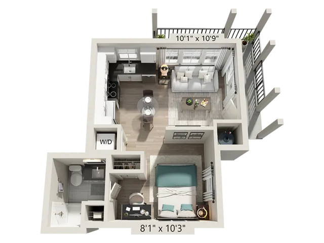 Studio 1 Floor Plan Image