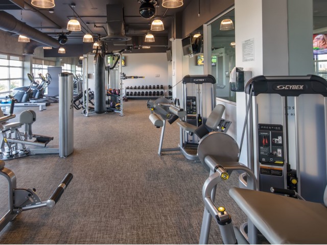 Image of 24-hour state-of-the-art fitness center with yoga and sculpting room for Intown