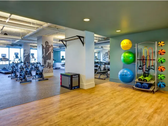 Fitness center with spin & yoga studio