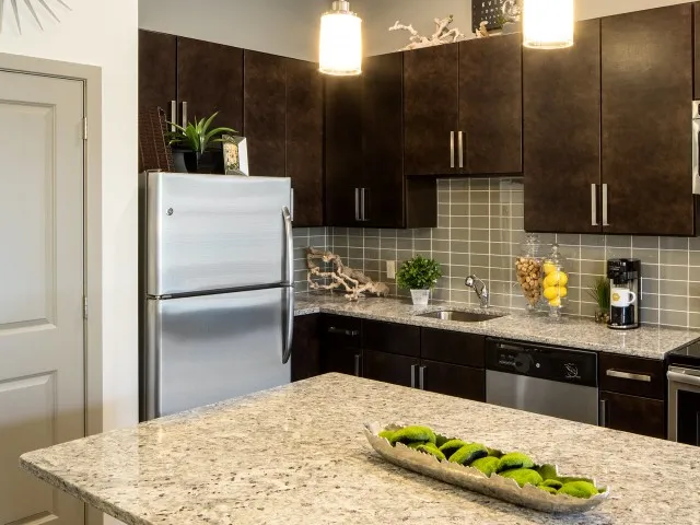 Custom espresso cabinetry