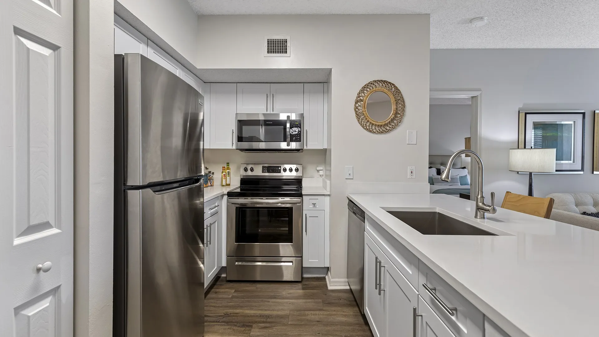 Gourmet kitchens w/ breakfast bar