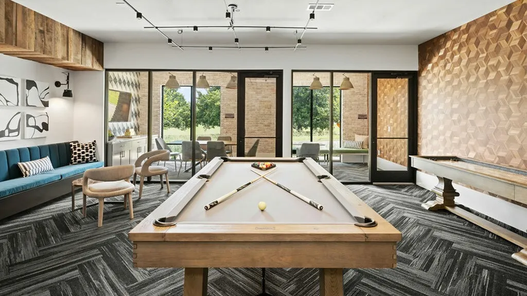co-working lounge area rendering