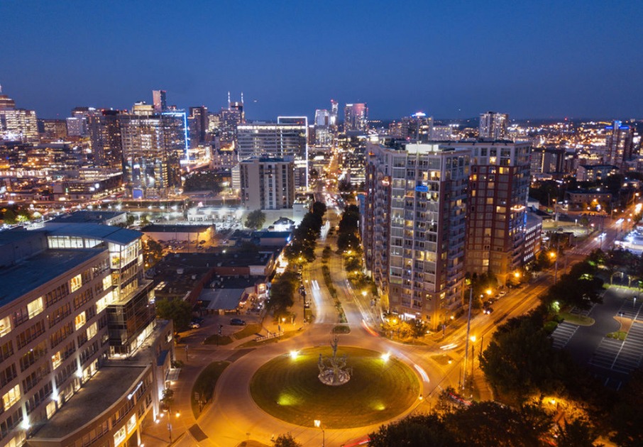 Aerial View of City