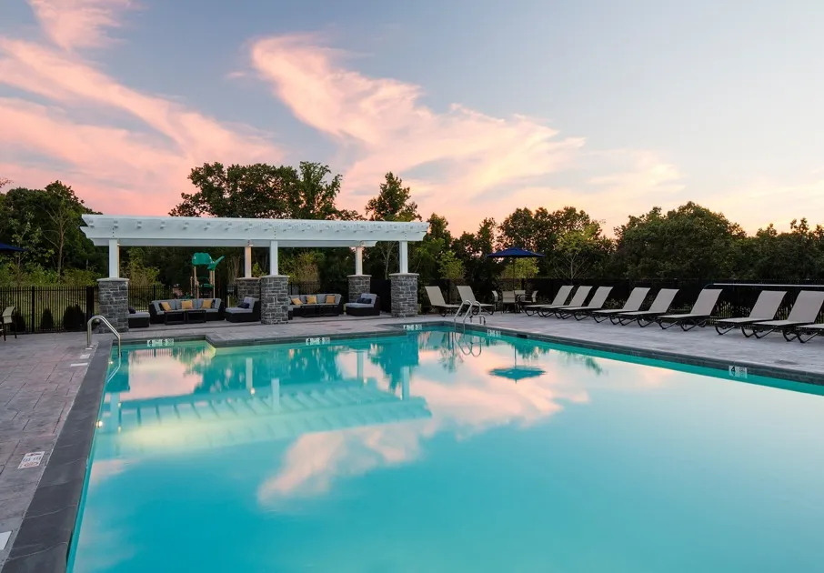 Sparkling swimming pool