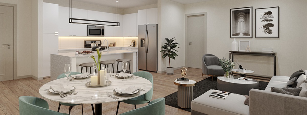 spacious and modern living room