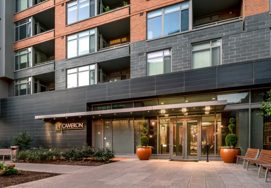the cameron silver spring apartments exterior main entrance