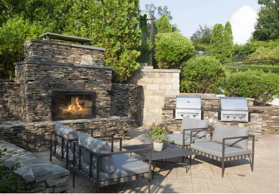 Outdoor Fire pit and seating