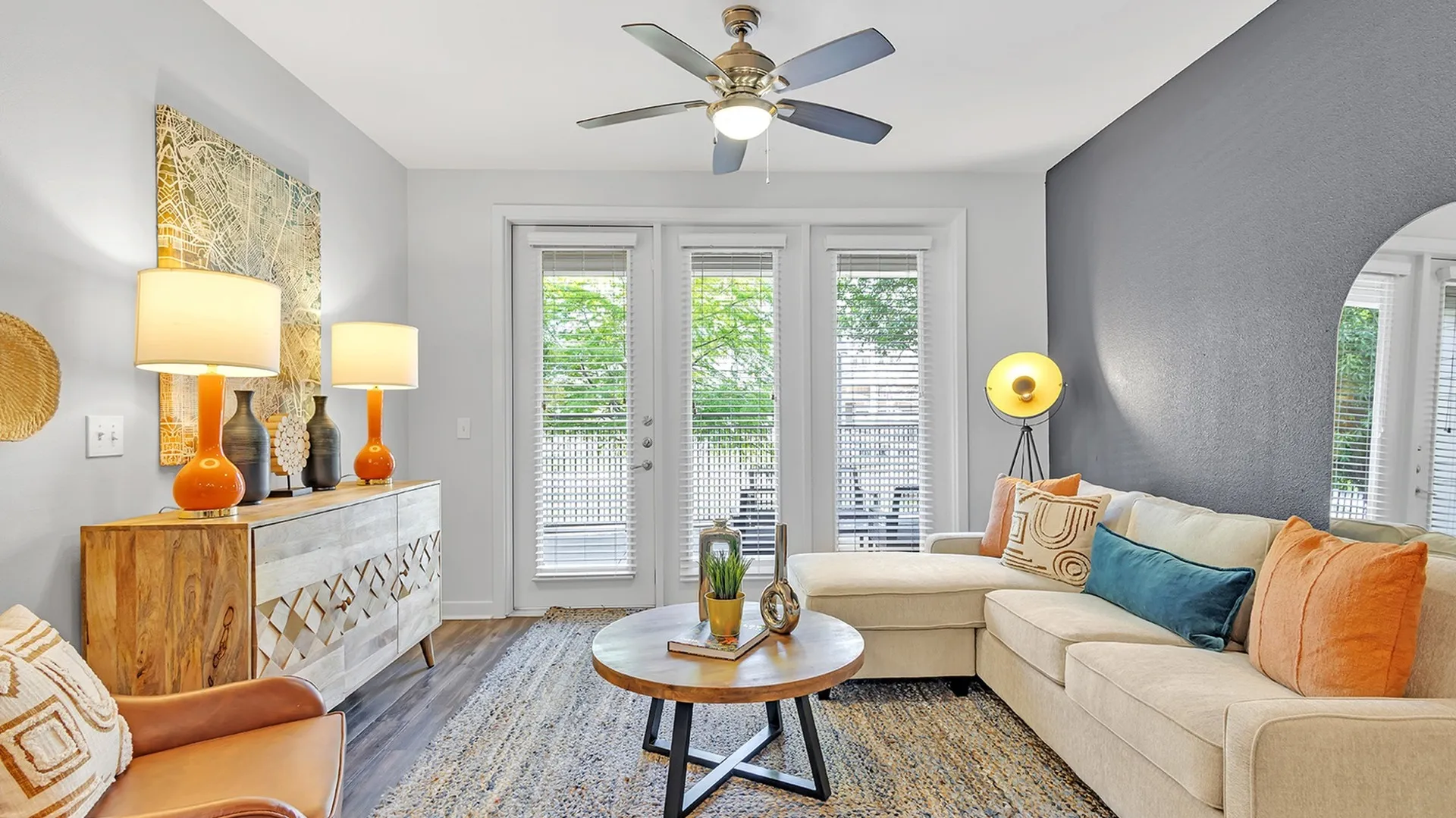 spacious living room