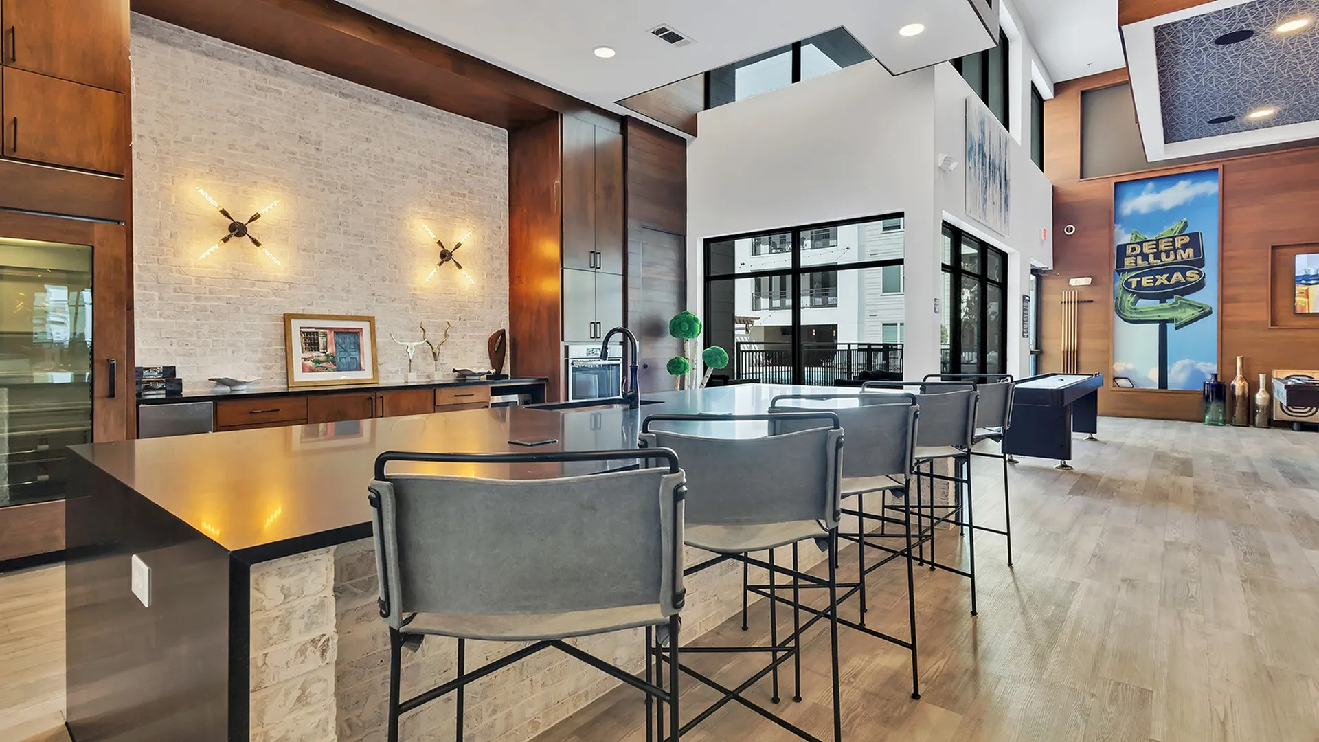 resident lounge and kitchen area