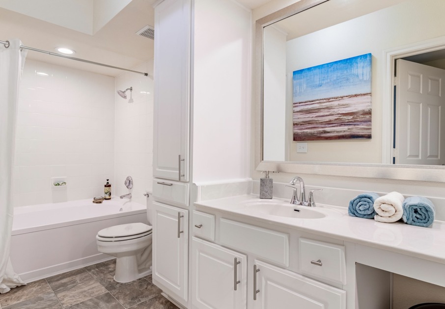 Spacious Renovated Bathrooms