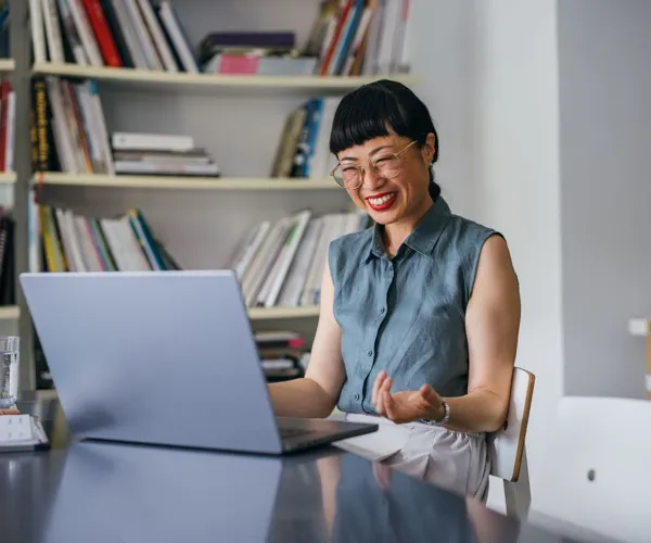 woman on her laptop computer