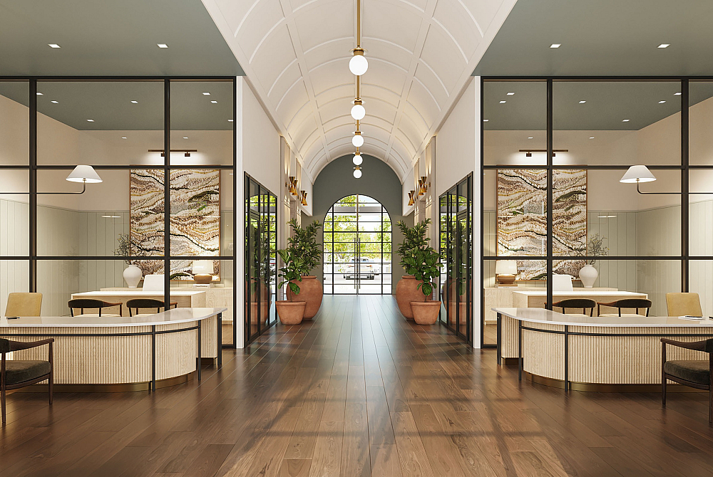 leasing lobby rendering