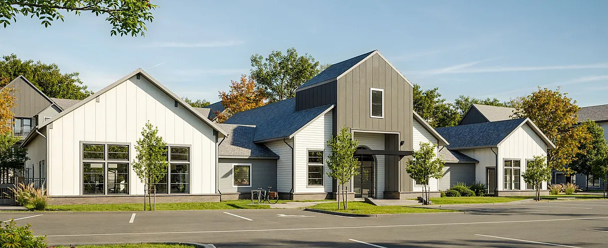 Front of leasing center