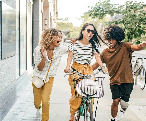 friends walking
