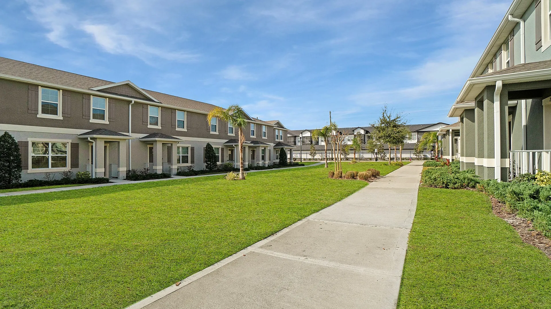 exterior townhomes