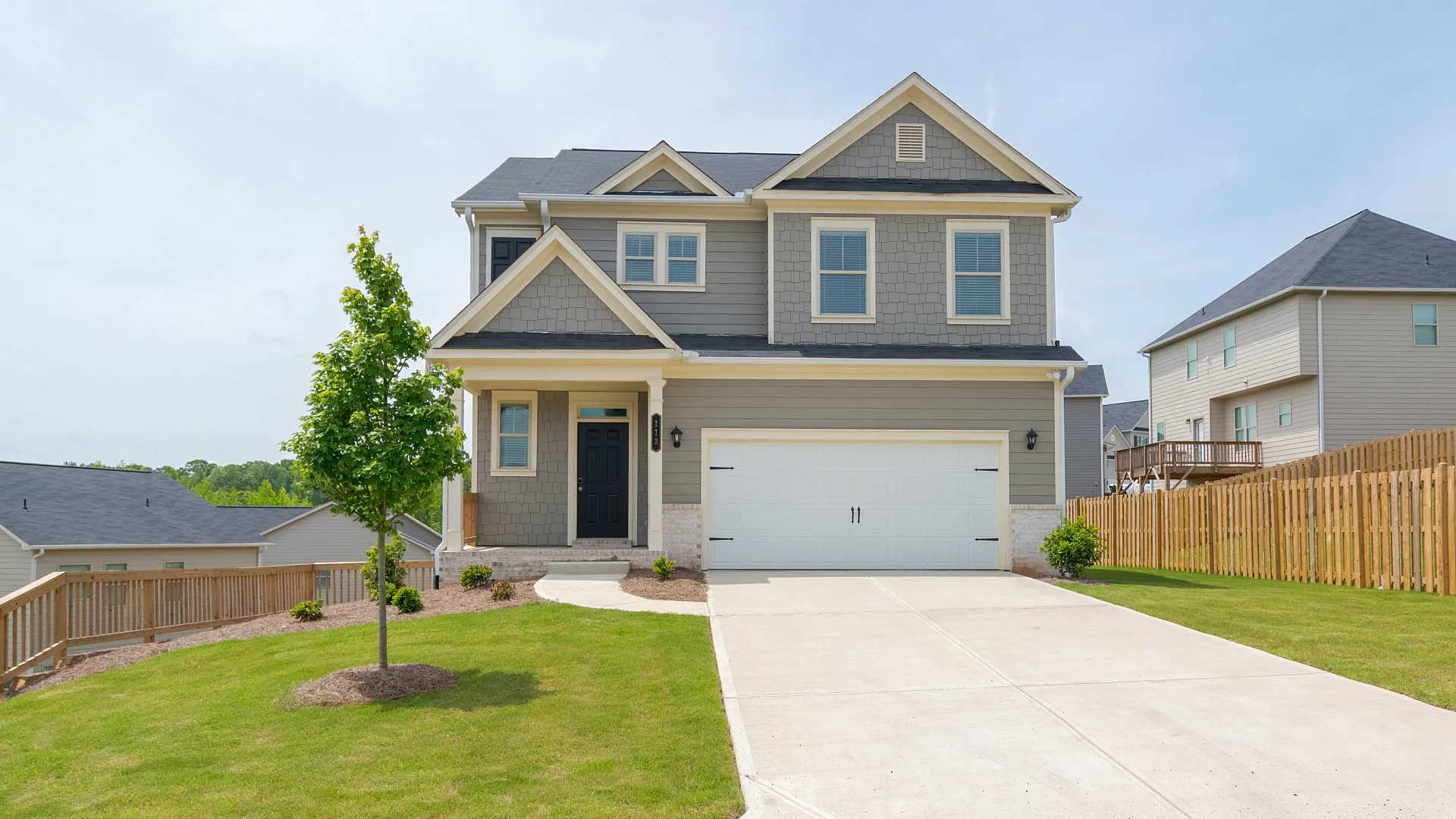 Exterior two story home