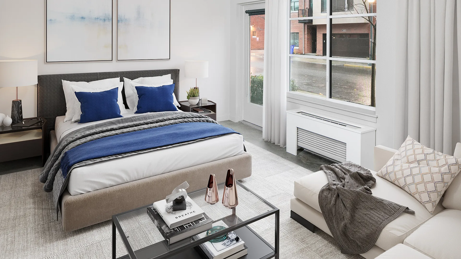 Large Bedroom with natural light