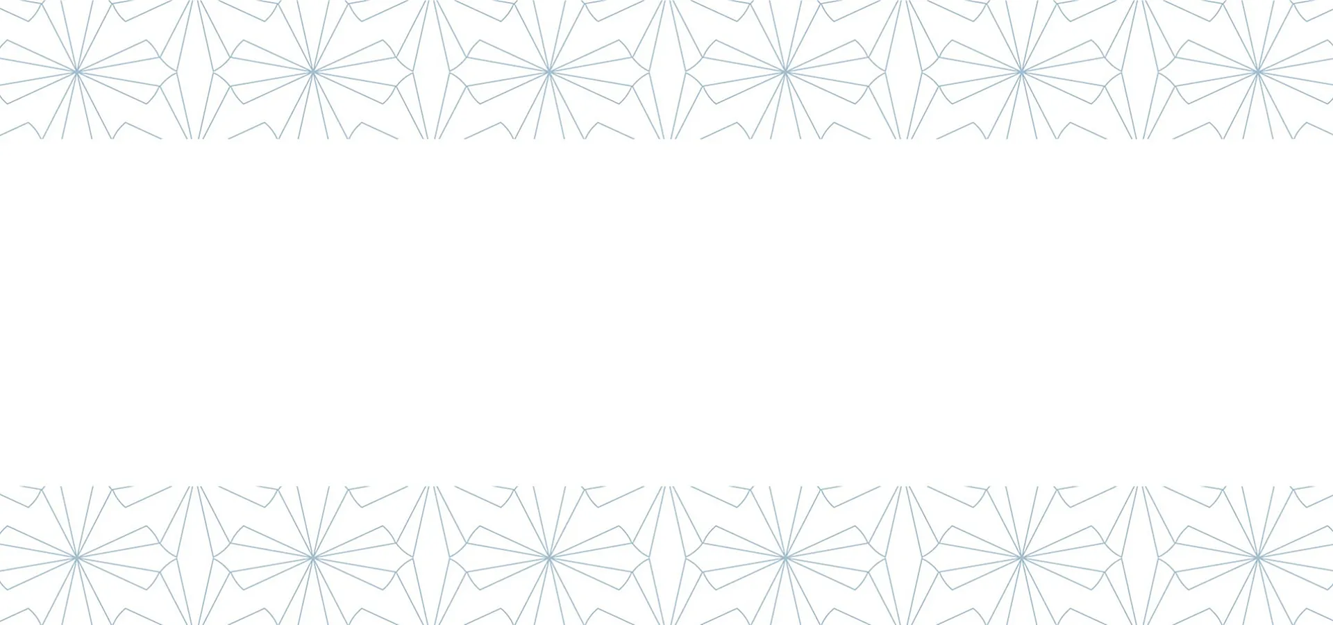 Elegant symmetrical pattern of geometric lines resembling abstract floral designs in a soothing pale blue.