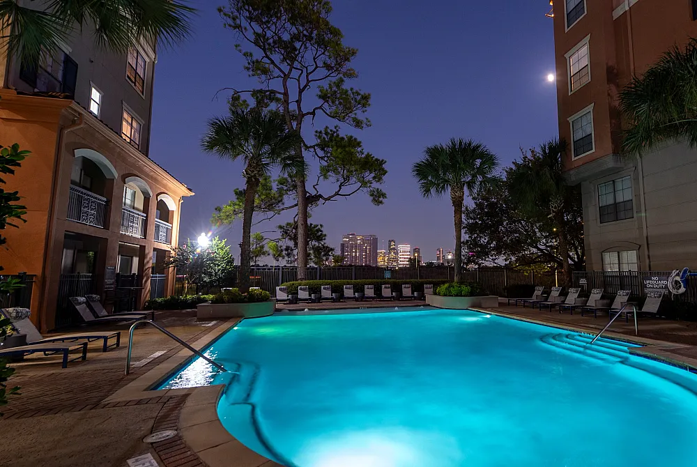 Luxurious Resort Style Pool With Skyline Views