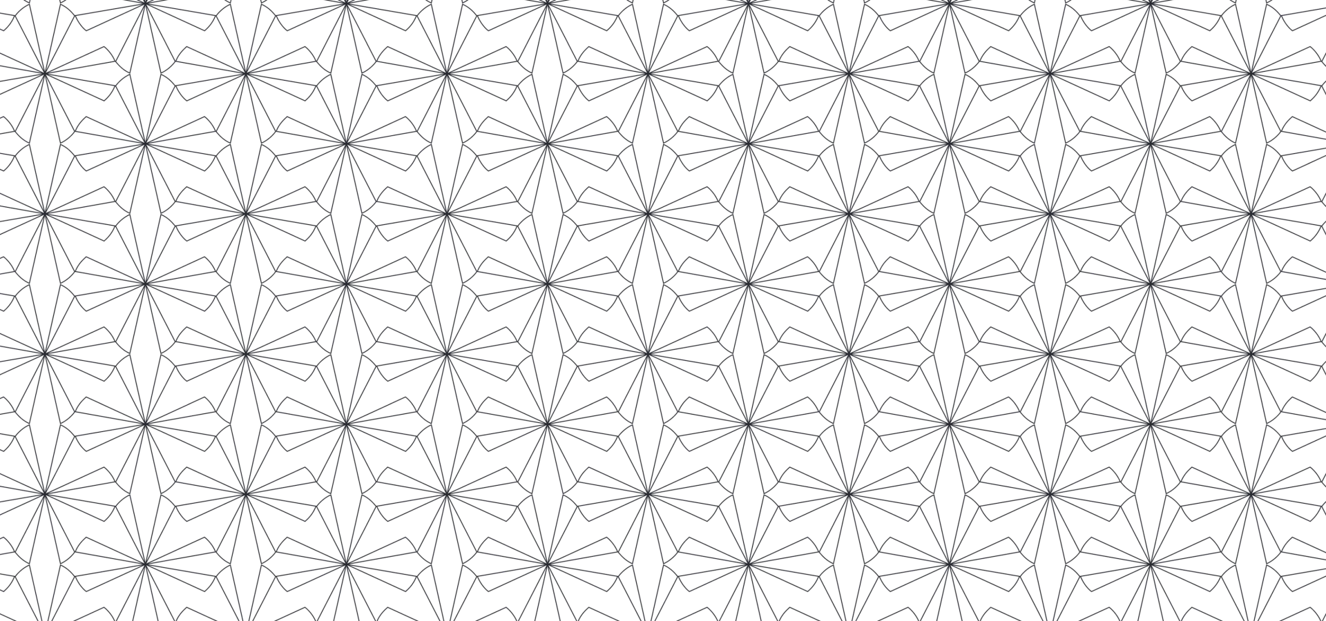 Intricate geometric black pattern with symmetrical star-like designs creating a modern and elegant look.
