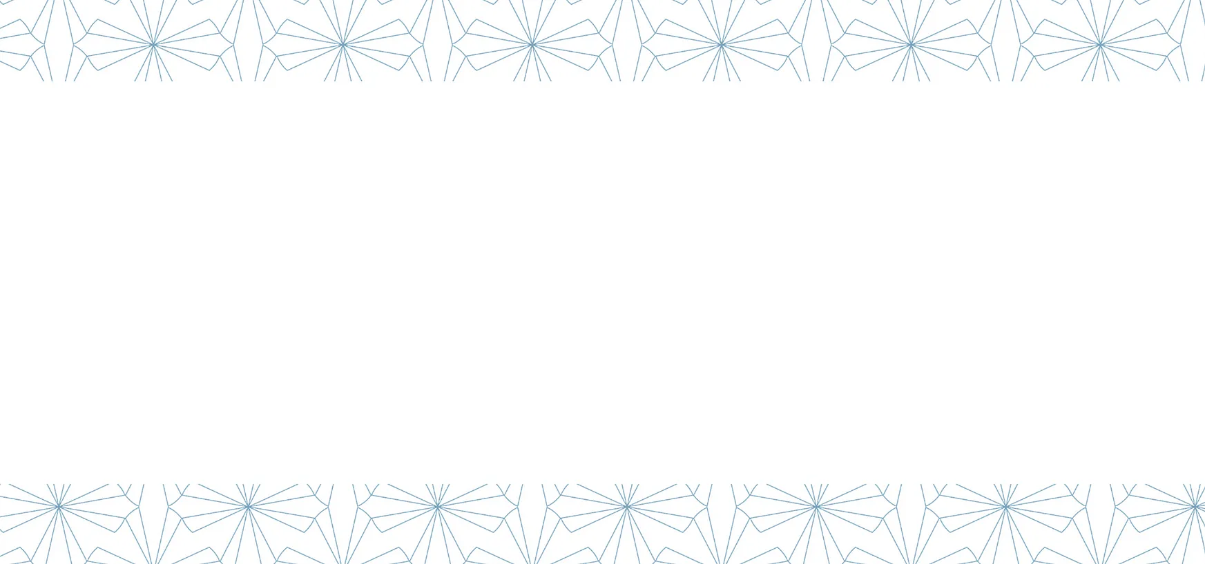 Elegant border design with geometric floral patterns creating a sophisticated frame with a pristine white center.