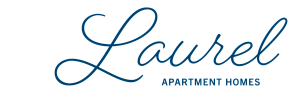 Elegant Laurel Apartment Homes logo featuring graceful script and modern design.