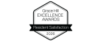Grace Hill Excellence Awards badge for Resident Satisfaction, symbolizing premium living experience.