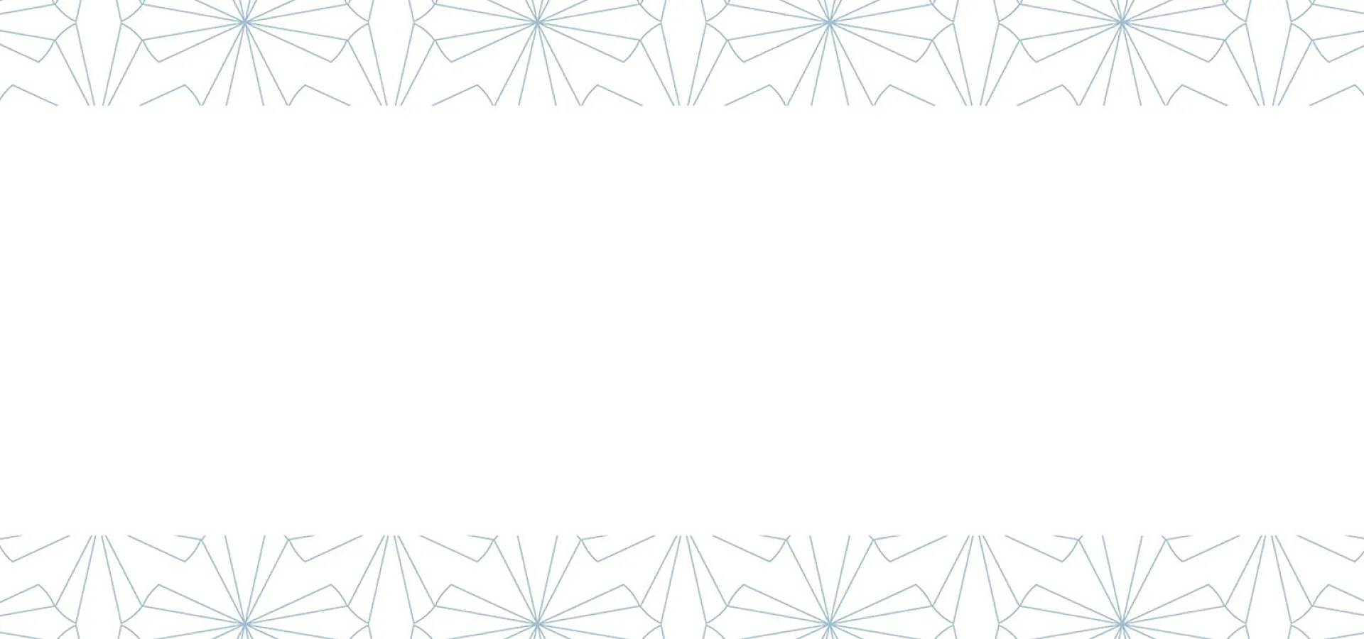 Elegant geometric wallpaper pattern with light blue floral shapes creating a modern and stylish border.