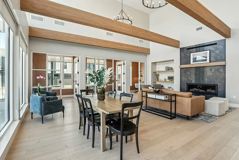 Spacious modern clubhouse
