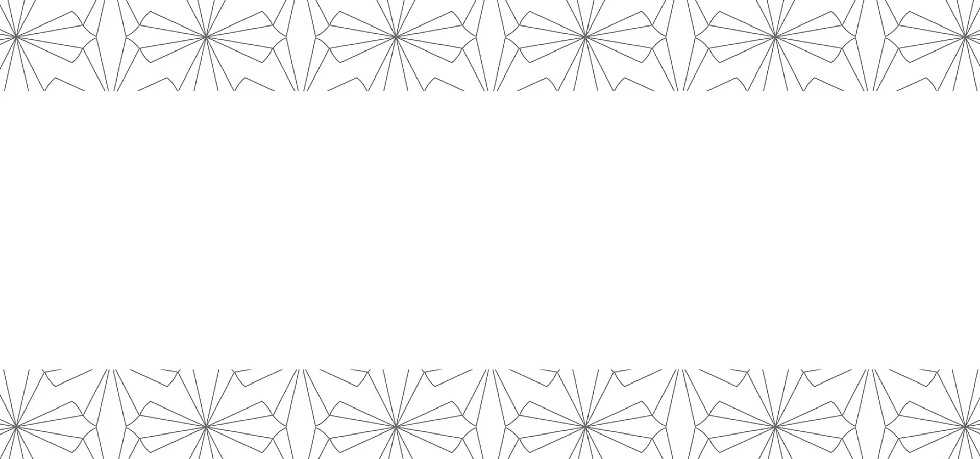 Elegant black and white geometric pattern with star shapes creating a modern and stylish border.