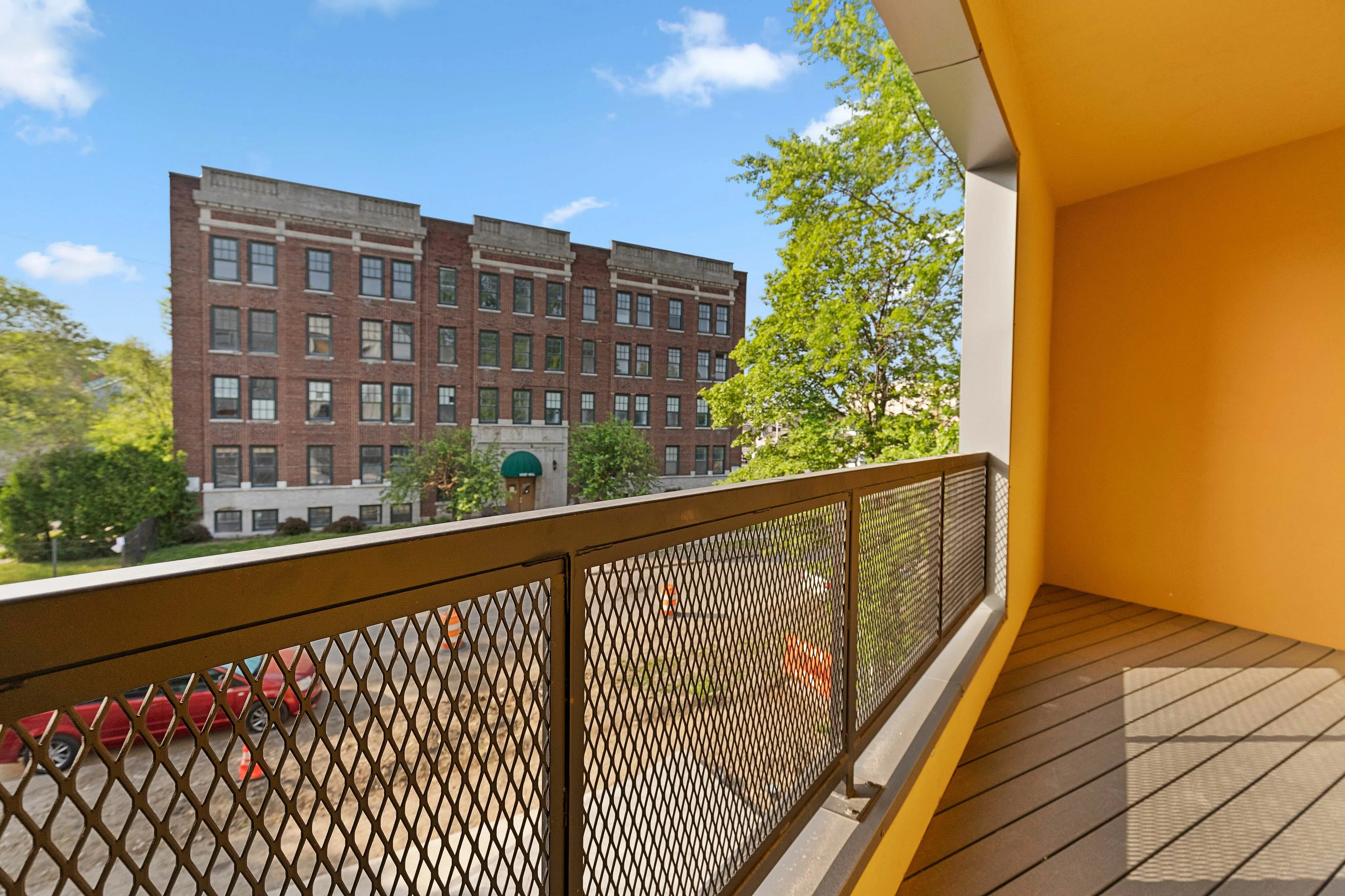 Balcony Overlooking Street