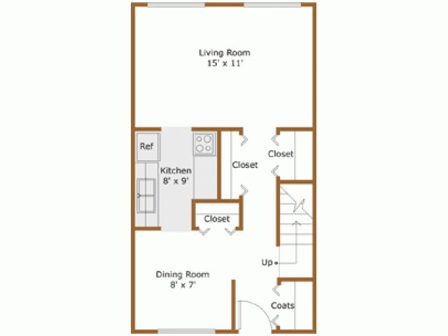 2 Bedroom Townhouse