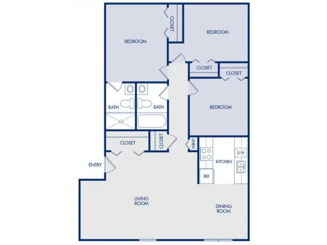 3 Bed 2 Bath