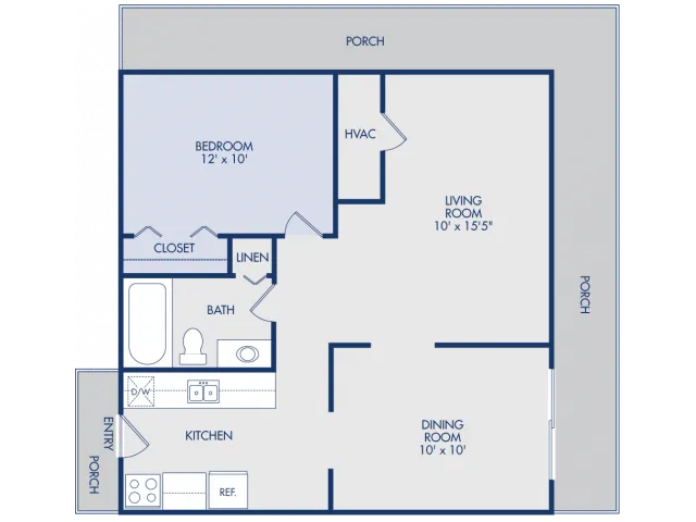 1 bedroom duplex