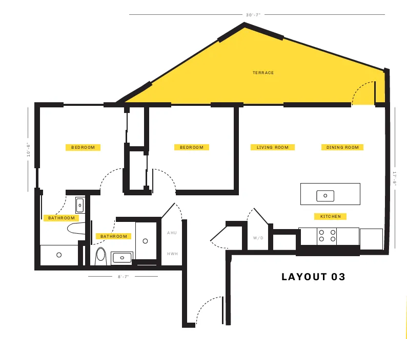 2 Bedroom 2 Bath
