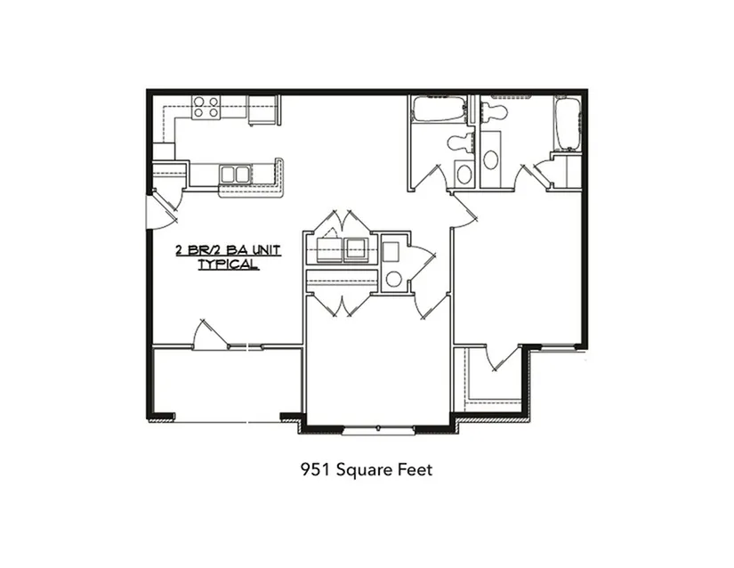 2 Bedroom 2 Bath