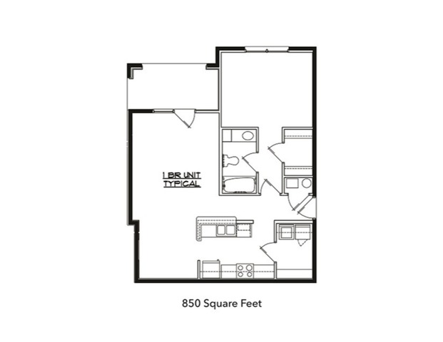 1 Bed 1 Bath