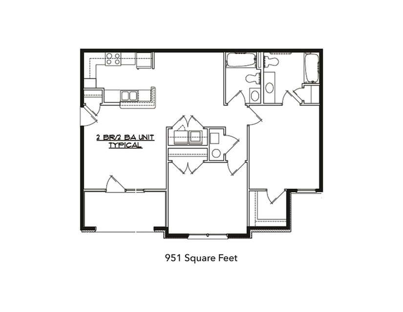 2 Bed 2 Bath