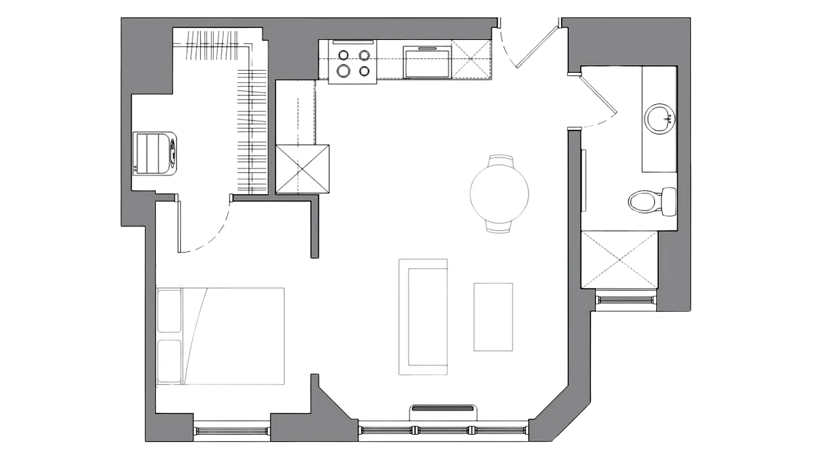 Small One Bedroom