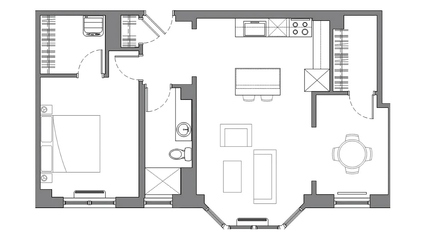 Large One Bedroom with Den