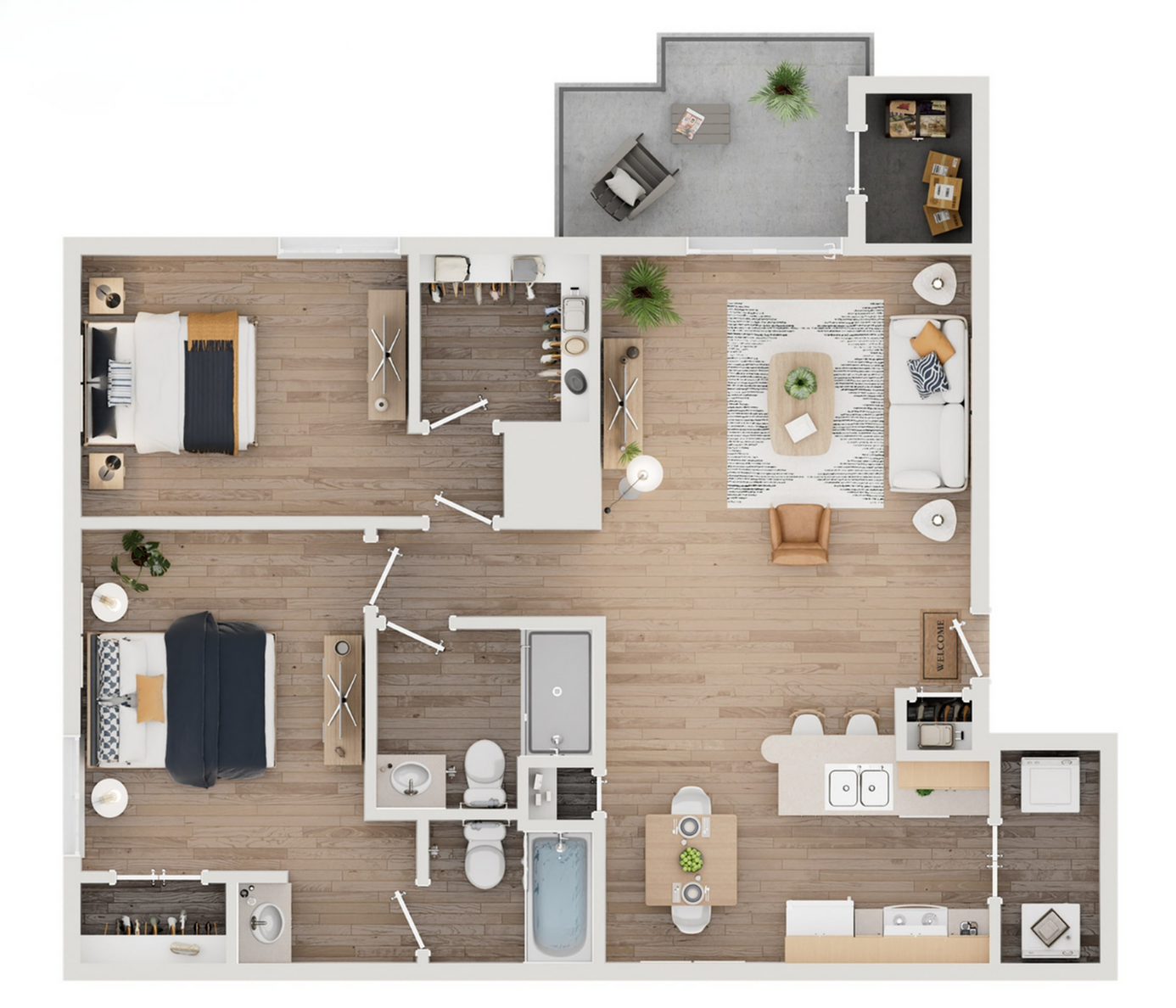 2 Bed/2 Bath
