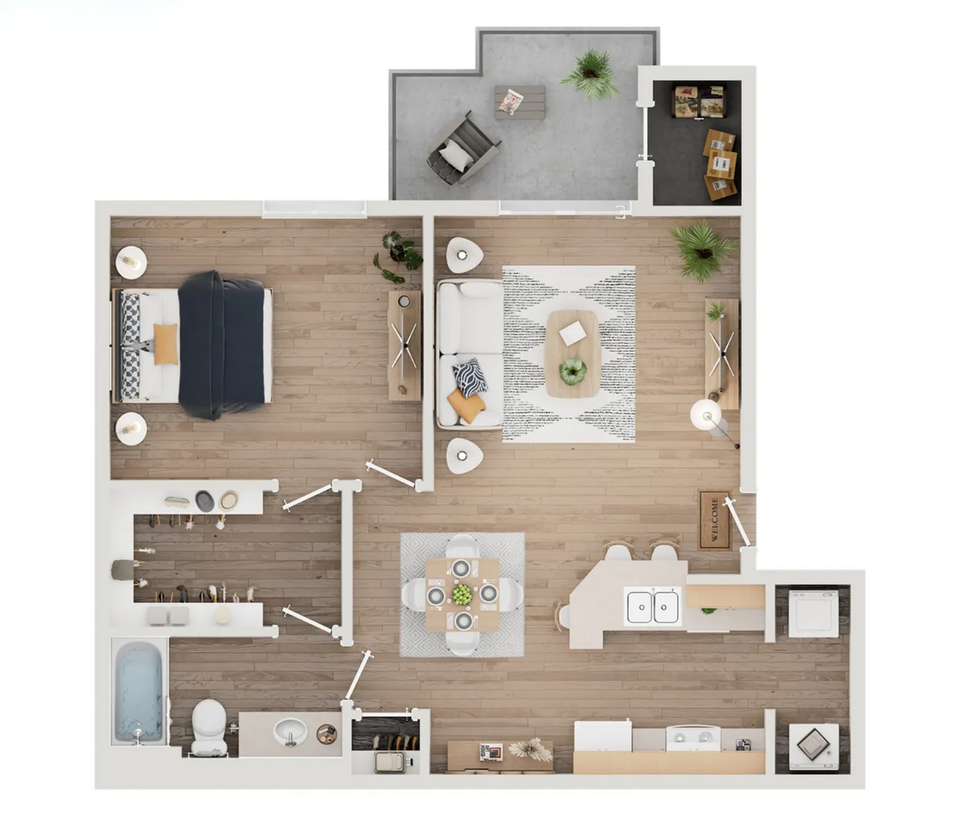 1 Bed/1 Bath
