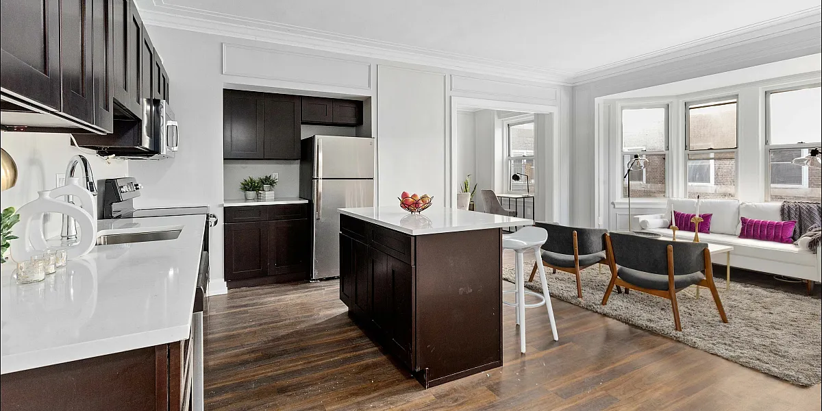 Kitchen and Living Room