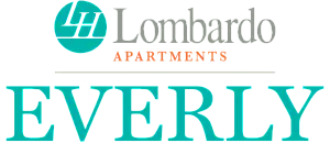 Elegant logo featuring Lombardo Apartments Everly, emphasizing modern and stylish living.