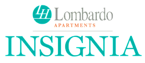 Elegant Lombardo Apartments Insignia logo with a modern and stylish design.