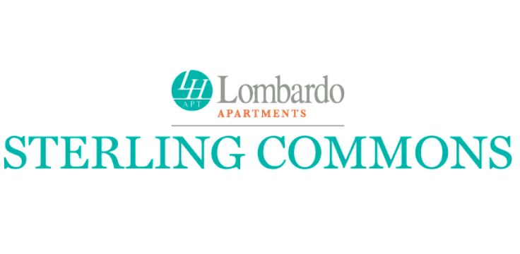 Elegant logo for Lombardo's Sterling Commons Apartments, showcasing modern and stylish living.