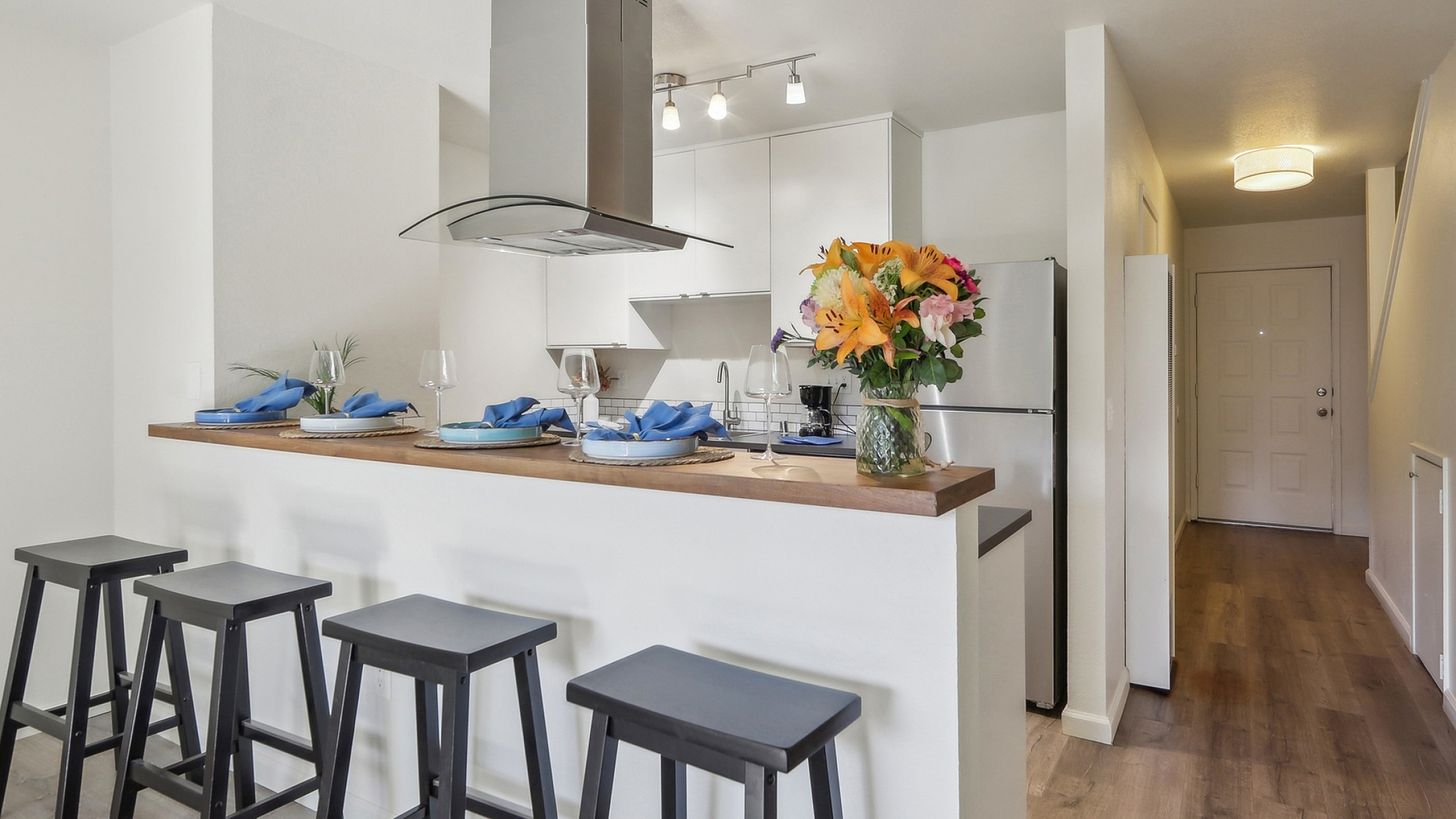 Kitchen at Walkham Townhomes