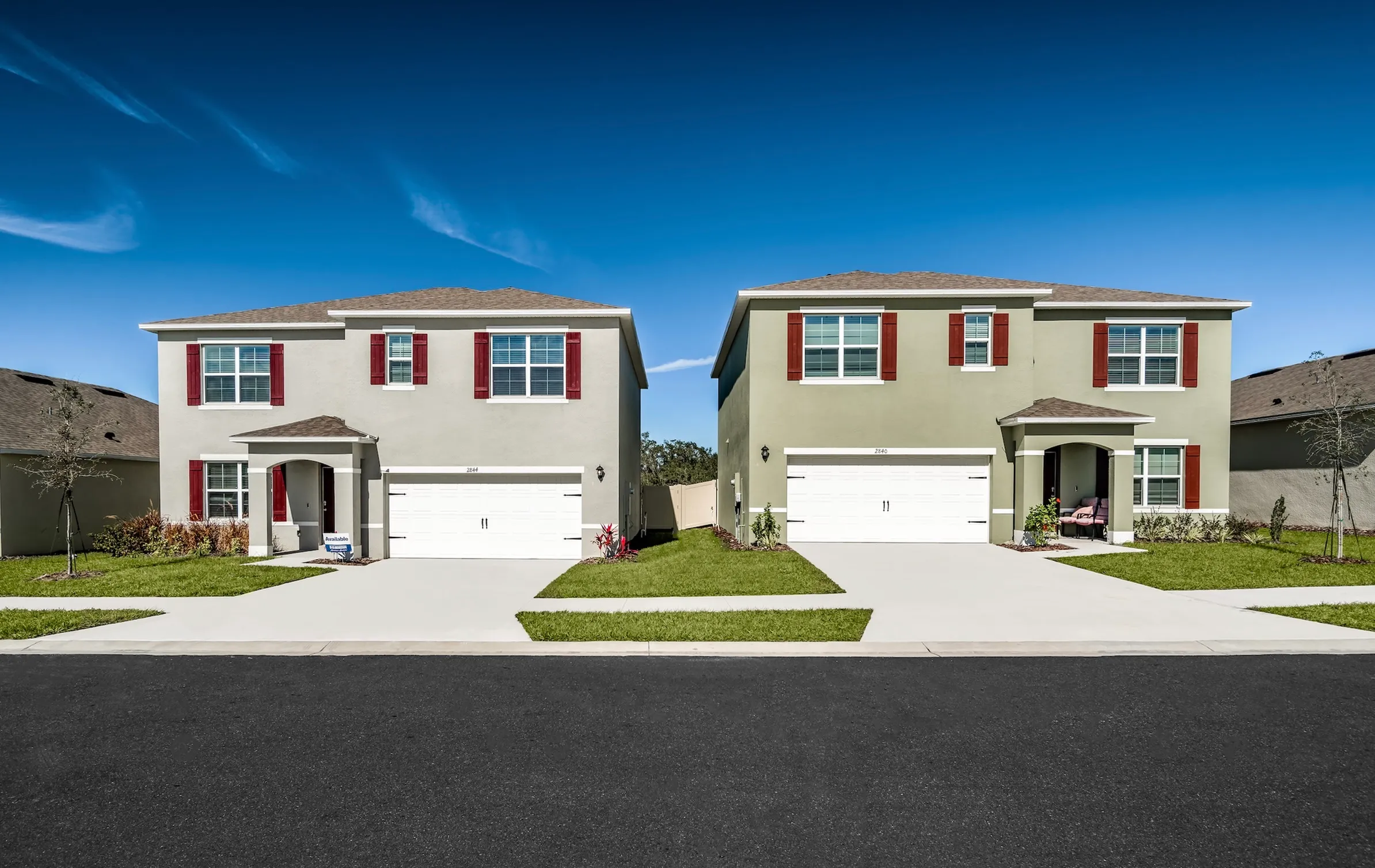 Spacious two-story homes with modern curb appeal.