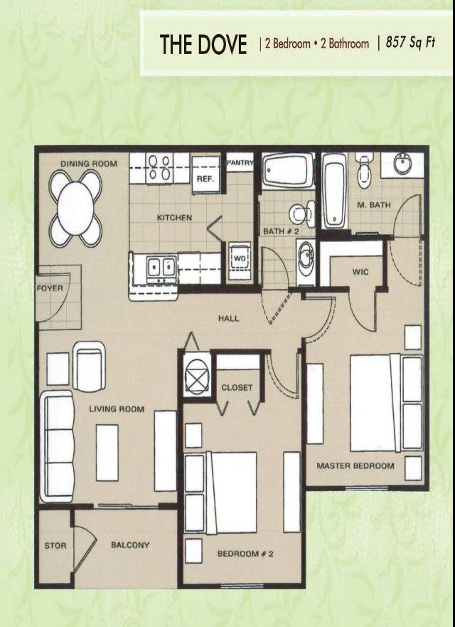 dove floor plan sketch