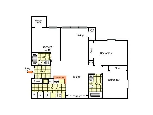 3/2 floor plan sketch